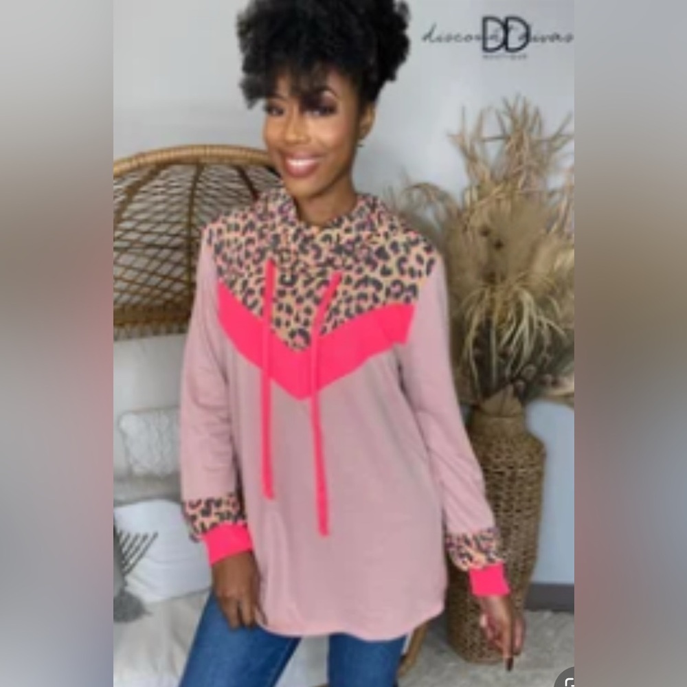 Bright Long Sleeve Funnel Neck Top